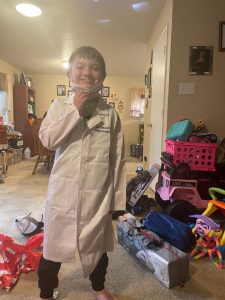 Read more about the article He loved his lab coat!! It turned out perfect.