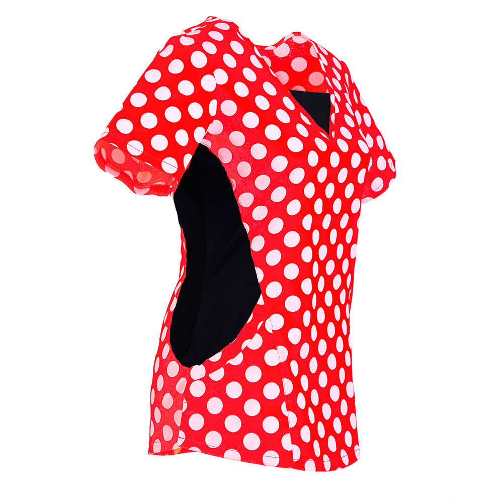 Women's Polka Dots Print Scrub Top - Image 4