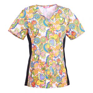 Women’s Print Flex Scrub Top