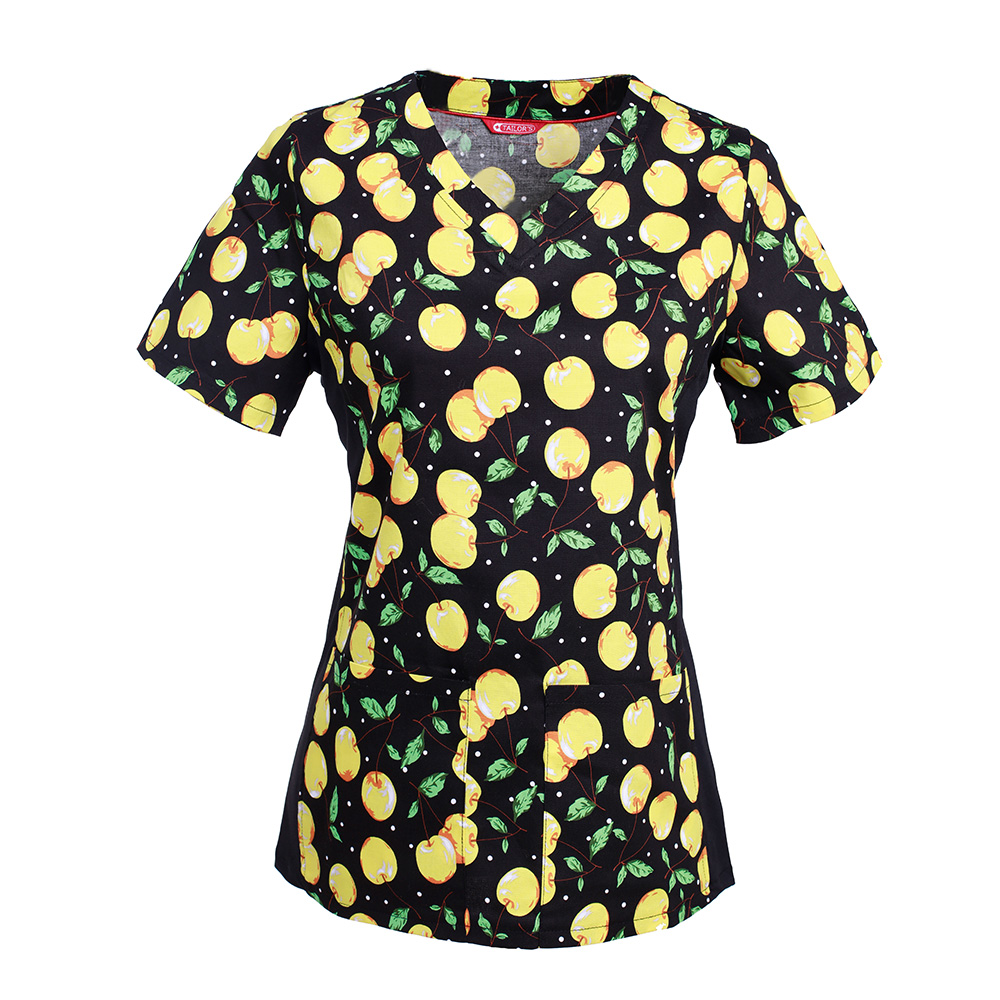Women's Print Flex Scrub Top