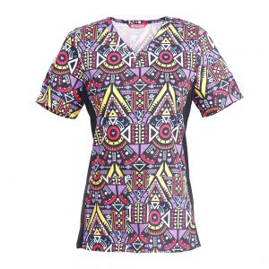Women’s Print Flex Scrub Top