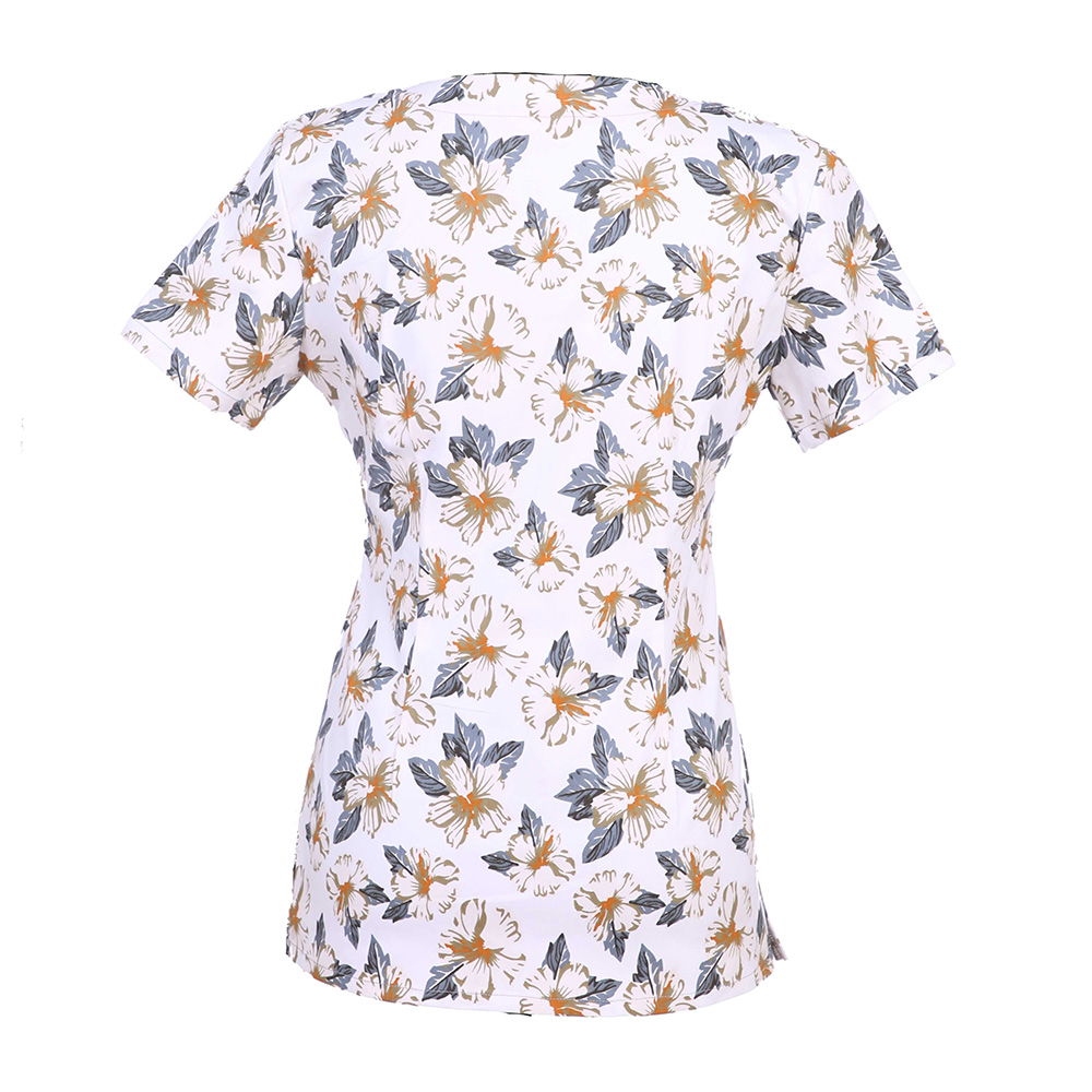Women's Print Scrub Top - Image 2