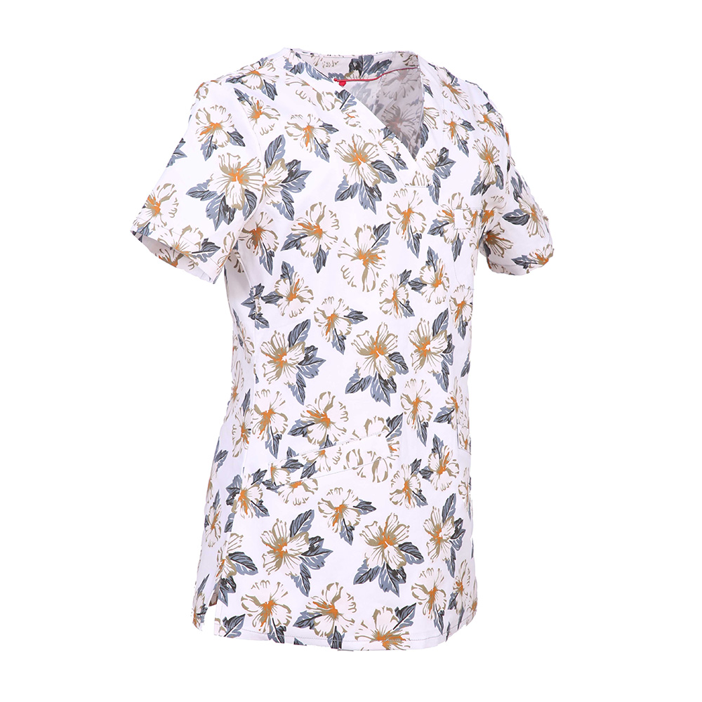 Women's Print Scrub Top - Image 3