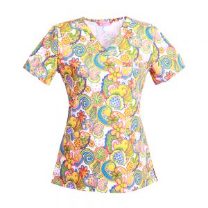 Women’s Print Scrub Top