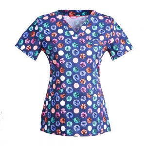 Women’s Print Scrub Top