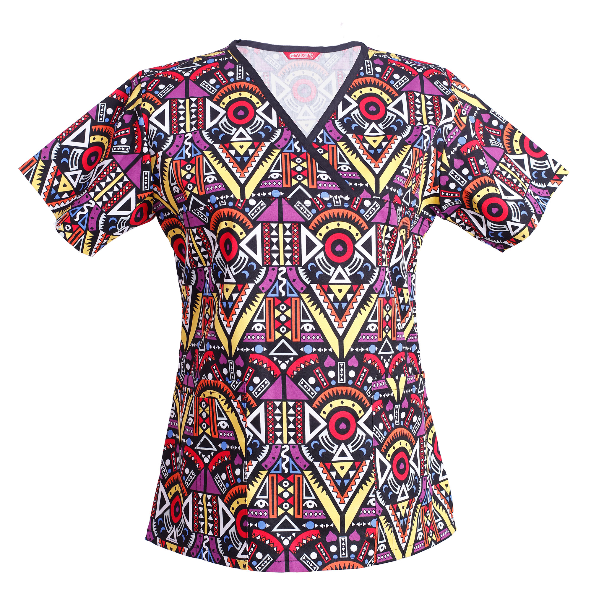 Women's Print Scrub Top