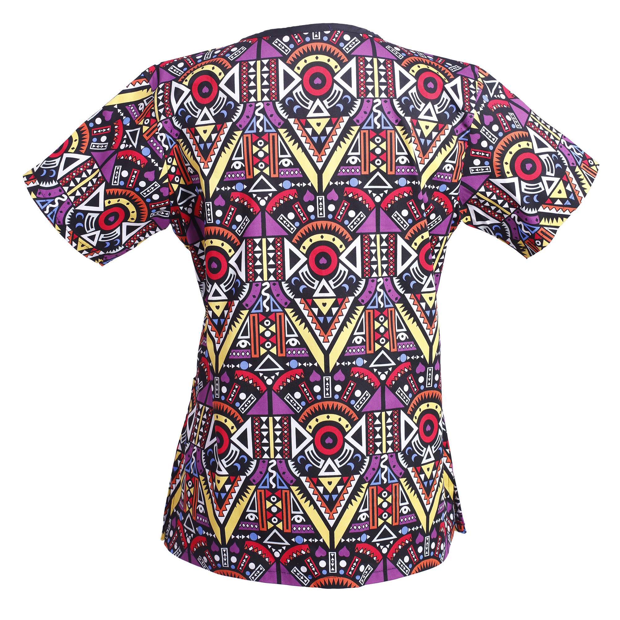 Women's Print Scrub Top - Image 3