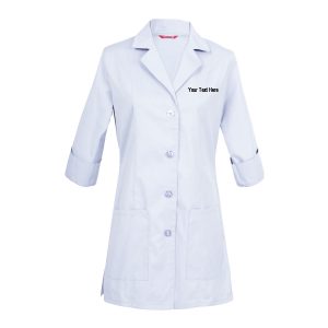 Custom Embroidered Women’s 3/4 Sleeve Lab Coat