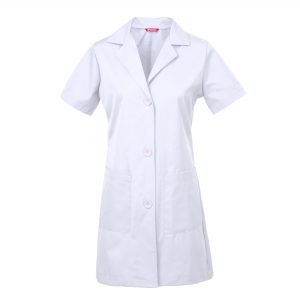 Women’s Lab Coat Short Sleeve- White