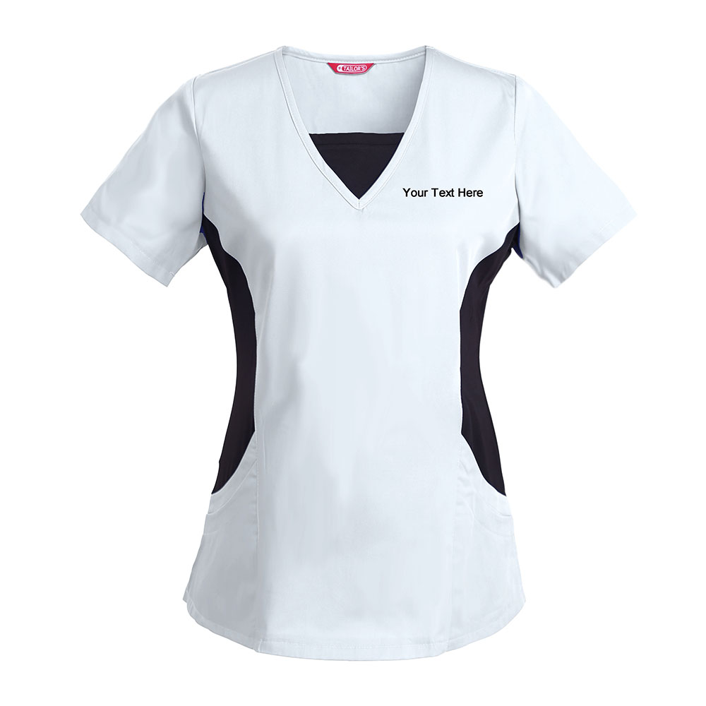 Personalized Embroidered Women's Scrub Top - Image 5