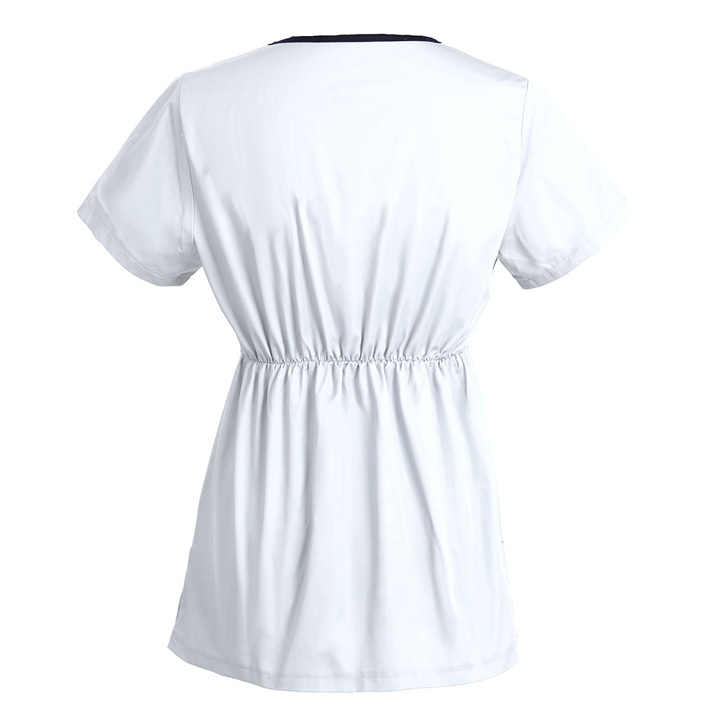 Personalized Embroidered Women's Scrub Top - Image 2