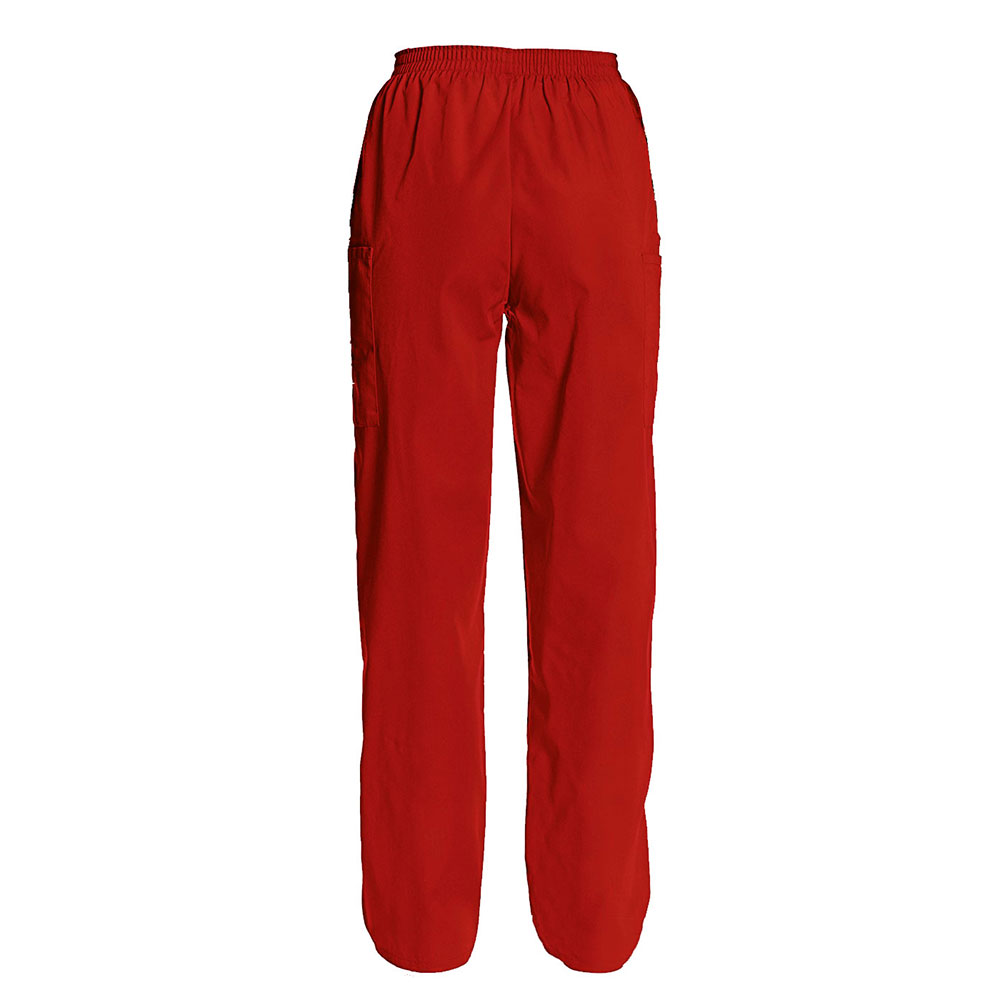Women's Full Elastic Waist Cargo Scrub Pants - Image 3