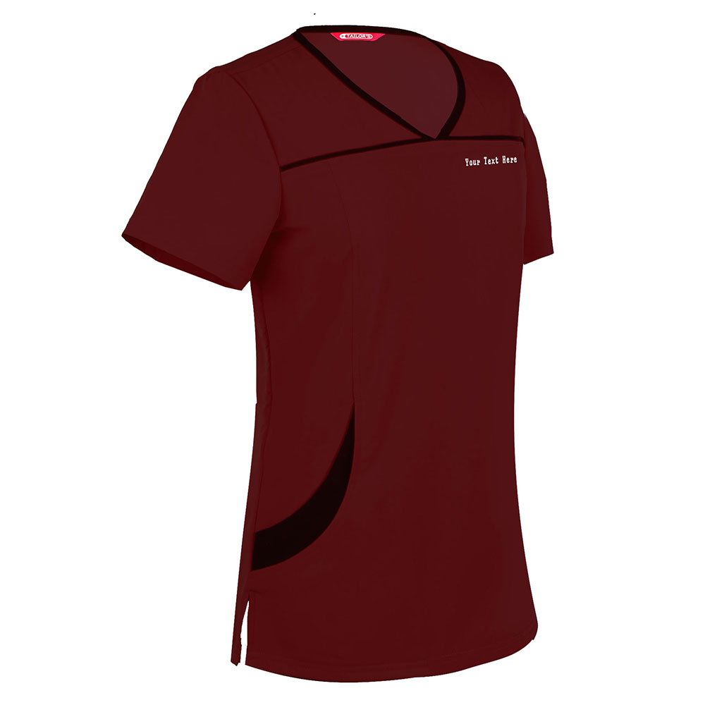 Personalized Embroidered Women's Scrub Top - Image 4