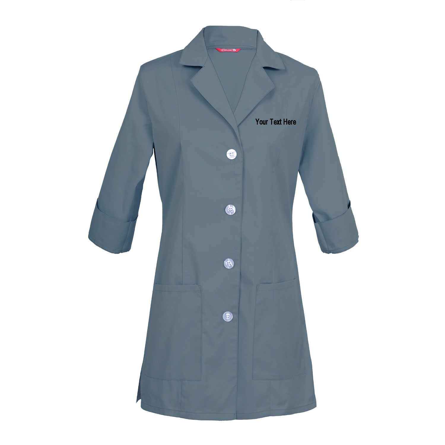 Custom Embroidered Women's 3/4 Sleeve Lab Coat - Image 7