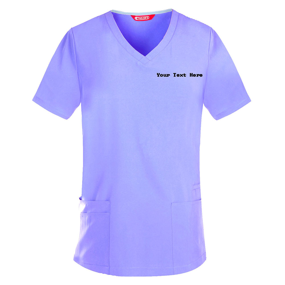 Personalized Embroidered Women's Scrub Top - Image 11