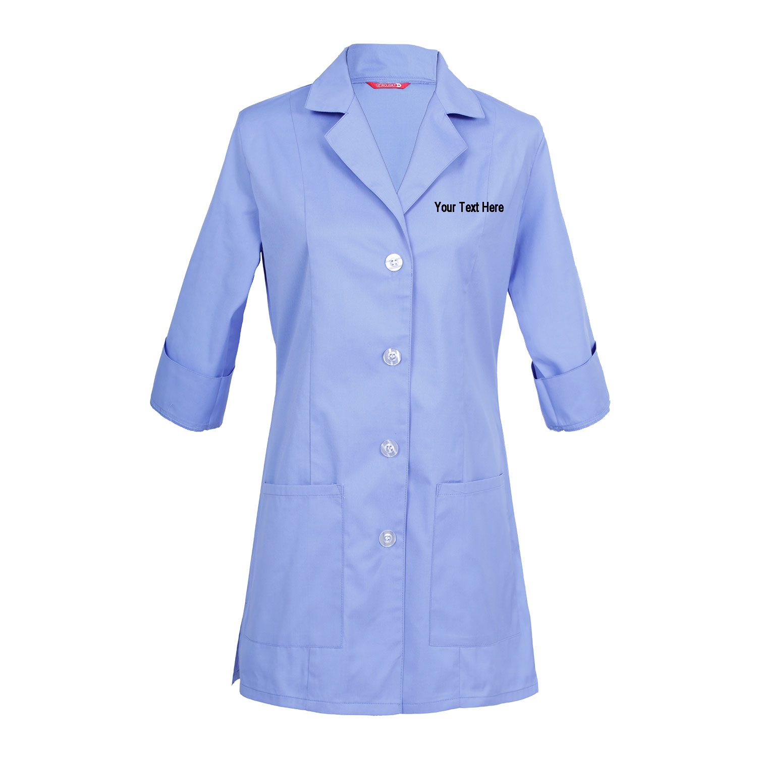 Custom Embroidered Women's 3/4 Sleeve Lab Coat - Image 5