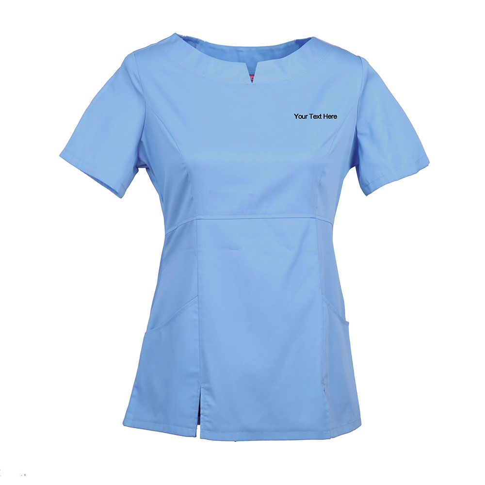 Personalized Embroidered Women's Scrub Top