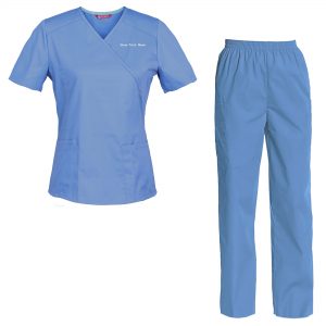 Women’s Embroidered Scrub Set