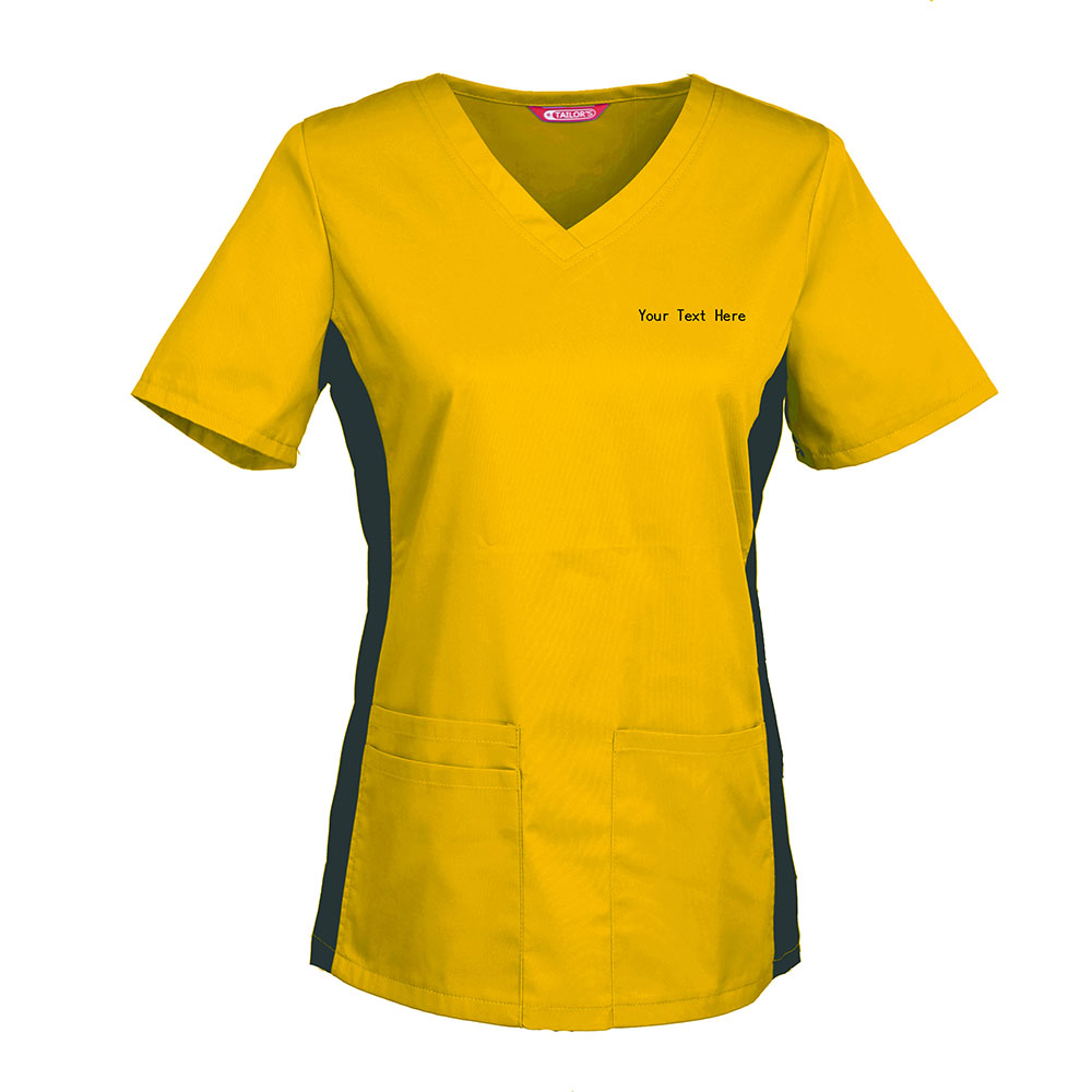 Personalized Embroidered Women's Scrub Top - Image 3