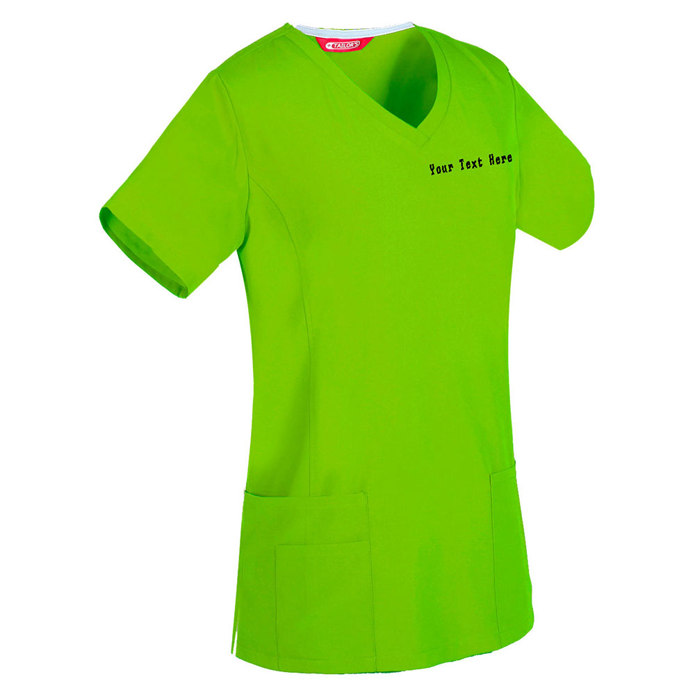 Personalized Embroidered Women's Scrub Top - Image 8
