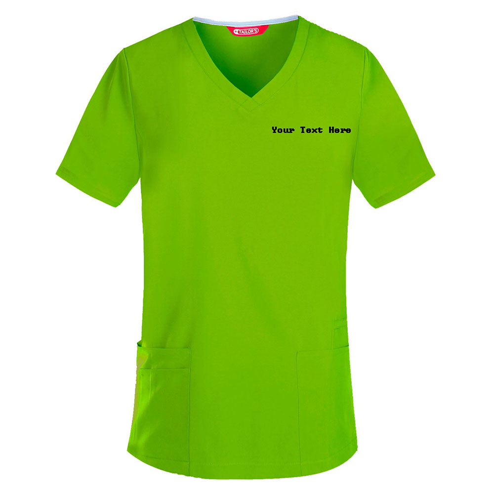 Personalized Embroidered Women's Scrub Top - Image 7