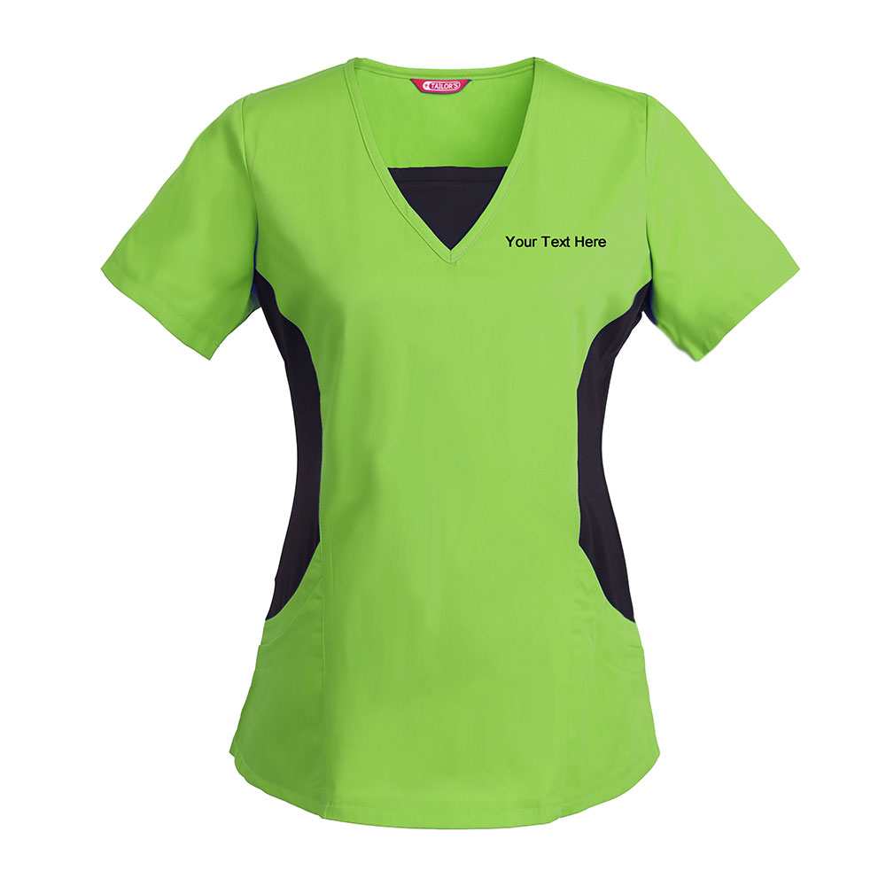 Personalized Embroidered Women's Scrub Top - Image 7