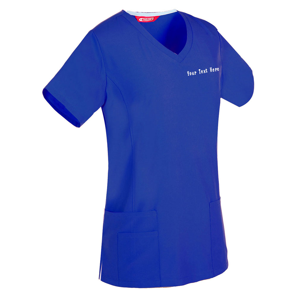 Personalized Embroidered Women's Scrub Top