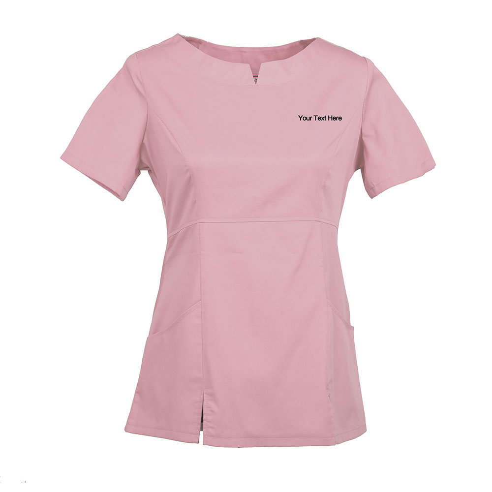 Personalized Embroidered Women's Scrub Top - Image 3