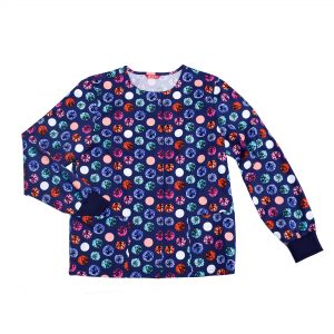 Womens Print Scrub Jacket