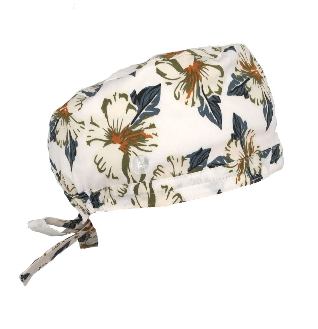 Unisex Print Surgical Cap Surgical Scrub Hat with Buttons - Image 8