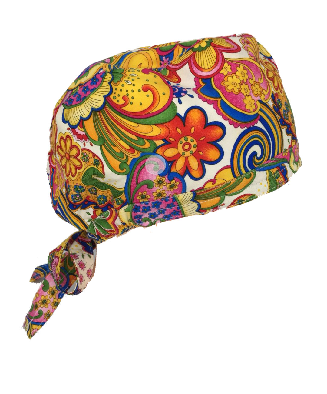 Unisex Print Surgical Cap Surgical Scrub Hat with Buttons - Image 7