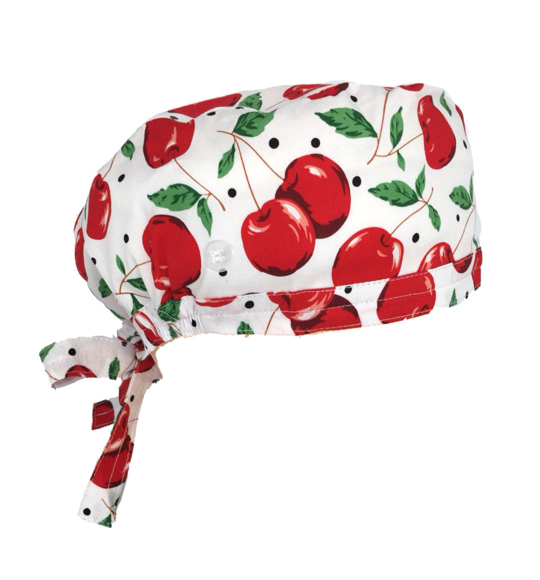 Unisex Print Surgical Cap Surgical Scrub Hat with Buttons - Image 5