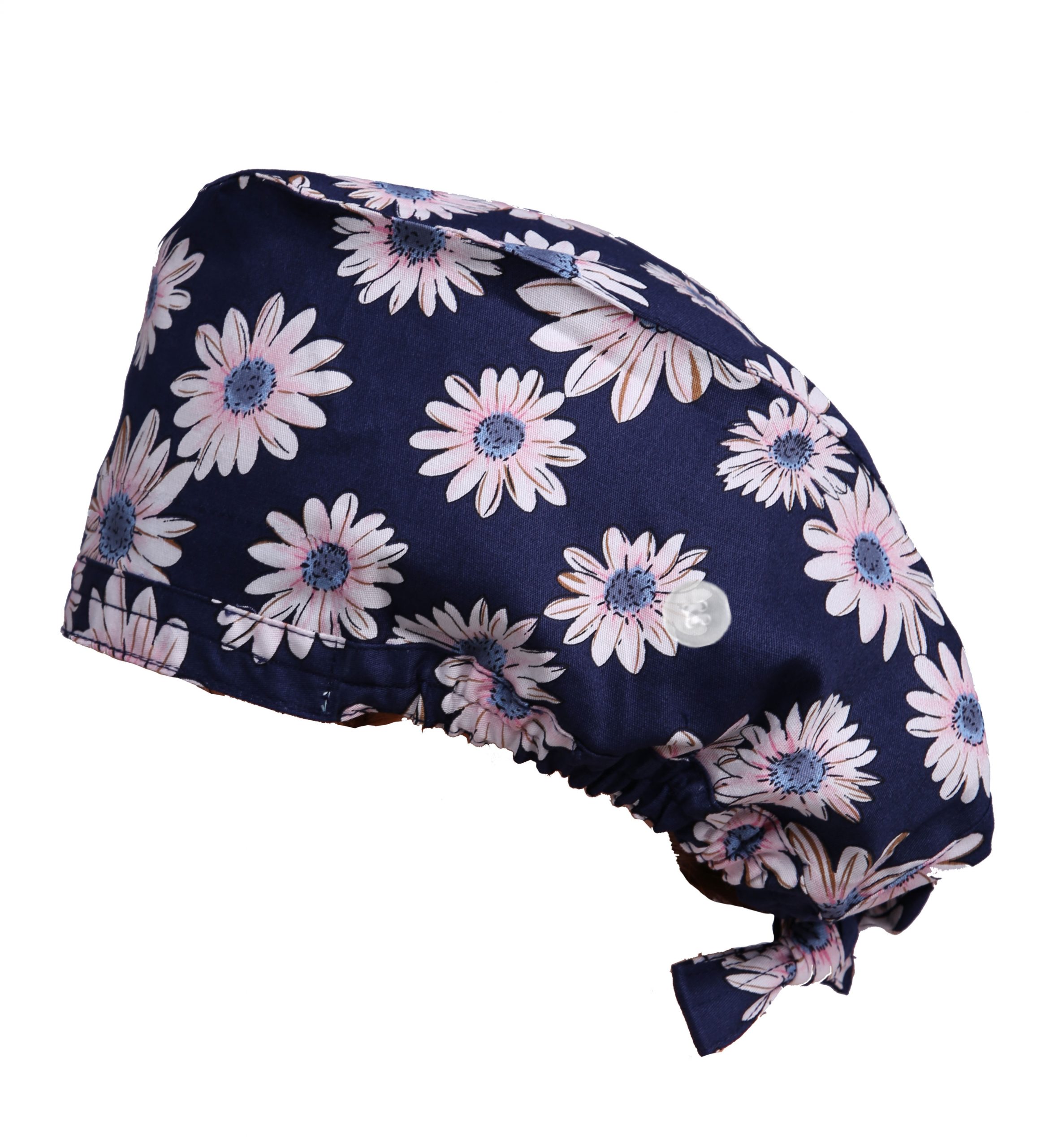 Unisex Print Surgical Cap Surgical Scrub Hat with Buttons - Image 3