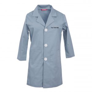 Custom Embroidered Childrens Lab Coat Personalised with your Text