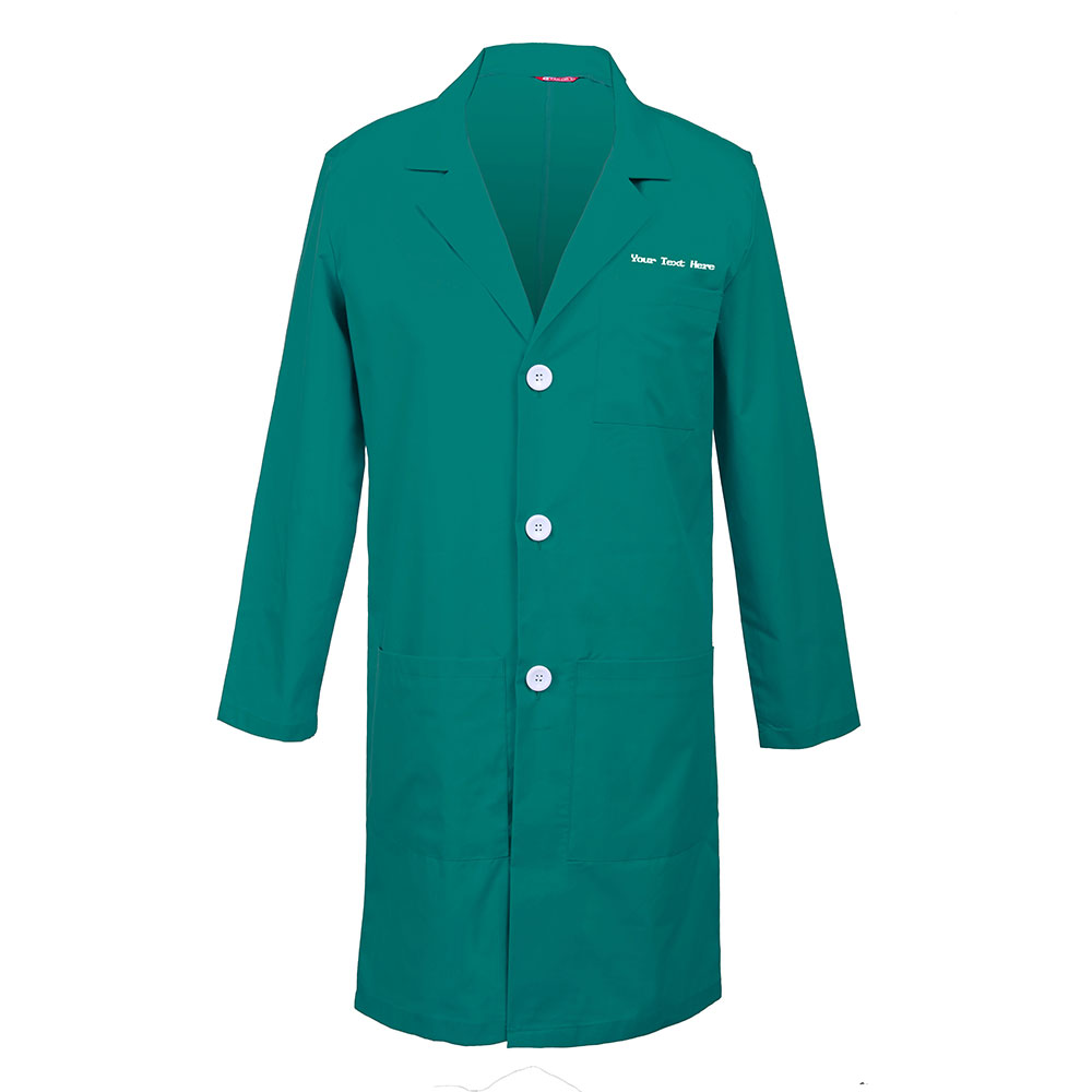 Personalized Embroidered Men's Lab Coat