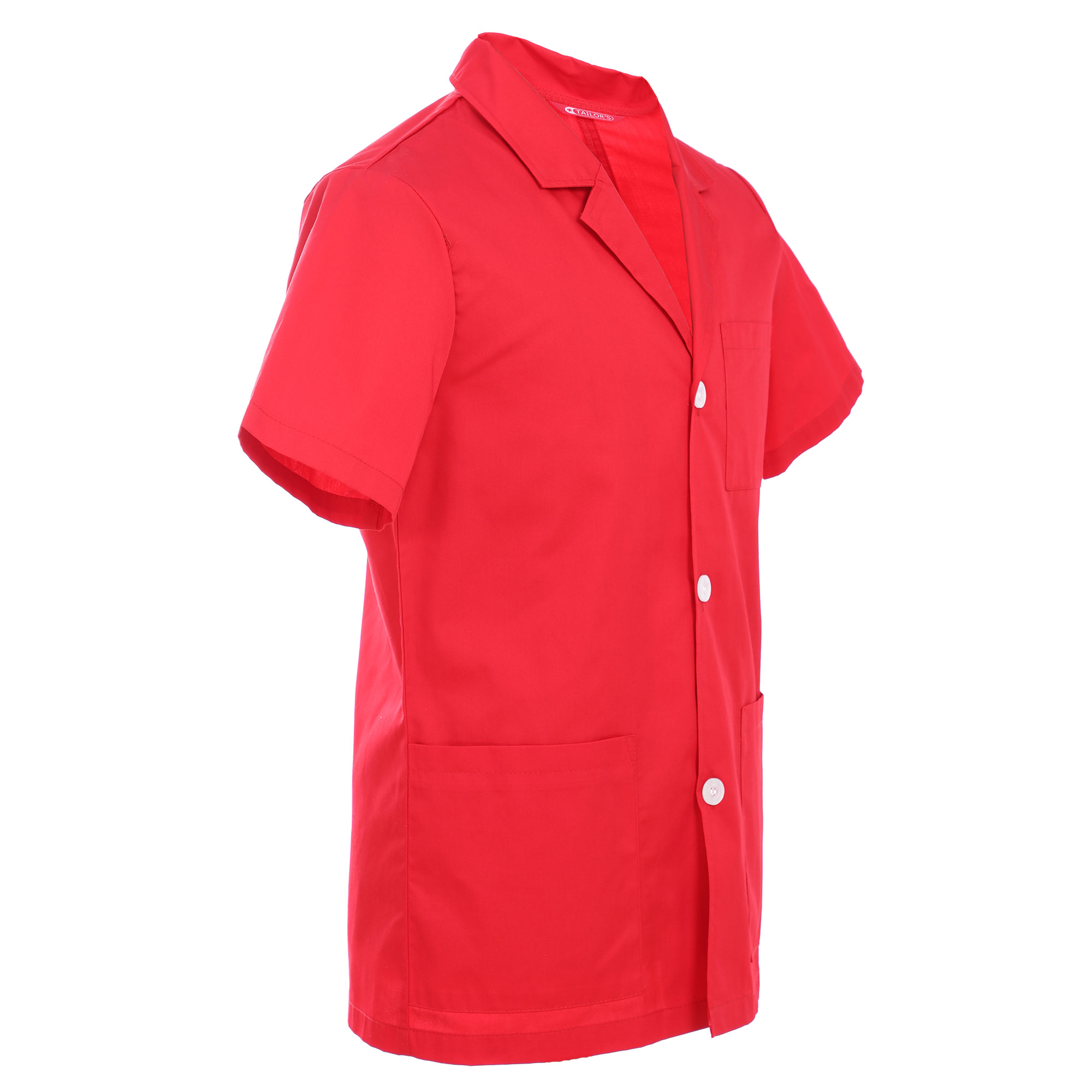 Men's Custom Personalized 31 Inch Consultation Short Sleeve Lab Coat - Image 8