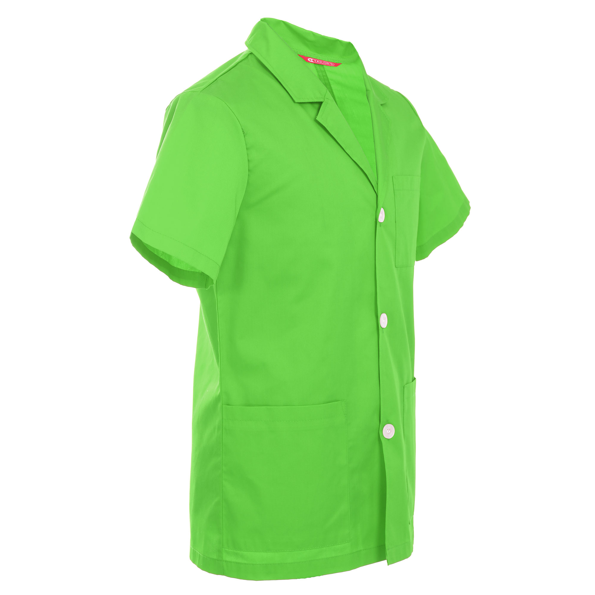 Men's 31 Inch Consultation Short Sleeve Lab Coat - Image 2