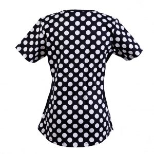 Women’s Polka Dots Print Scrub Top
