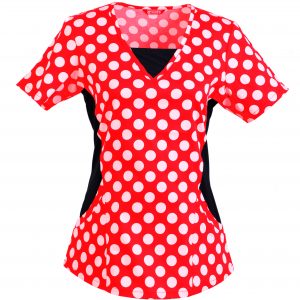 Women’s Printed V-Neck Scrub Top