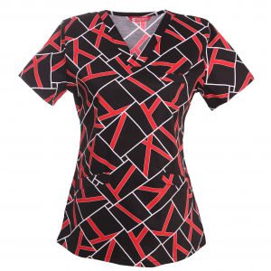 Women’s Print Scrub Top