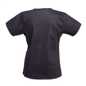 Women’s Mock-Wrap Print Scrub Top