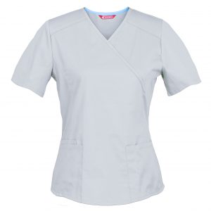 Women’s Mock Wrap Scrub Top