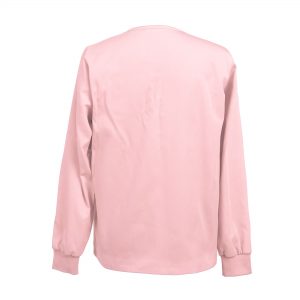 Embroidered Womens Scrub Jacket Workwear Snap Front Warm-up Scrubs Jacket Personalized with Your Text