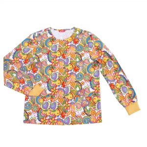 Womens Print Scrub Jacket