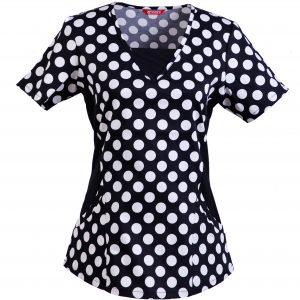 Women’s Printed V-Neck Scrub Top